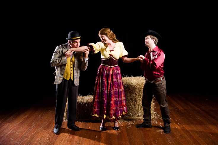 Warryn James, Ali Hakim - Gemma Hansom, Ado Annie Carnes - Tristan Vanyai, Will Parker - Photography Christopher Thomas.jpg