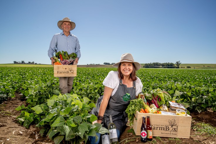 Scenic Rim Food Ambassador Kate Raymont and and Mayor Greg Christensen